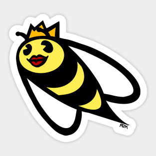 Queen Bee Graphic Design Sticker
